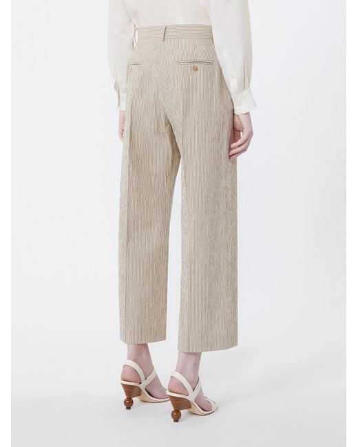 Weekend by Maxmara White Marina Wide Leg Pants