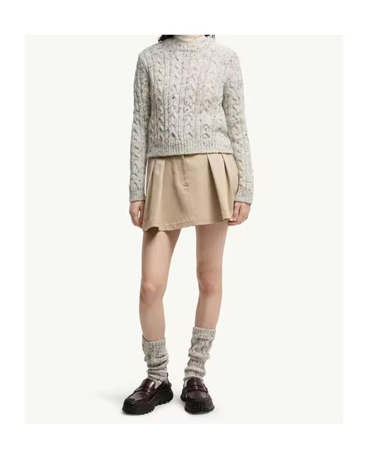 Moncler White Wool Blend Sweater