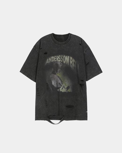 ANDERSSON BELL Black Layered Printed T-Shirt