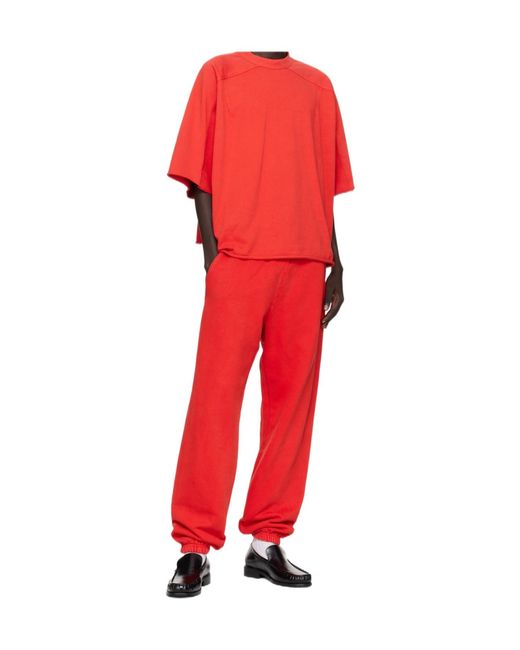 Entire studios Red Crew-Neck Cotton T-Shirt for men