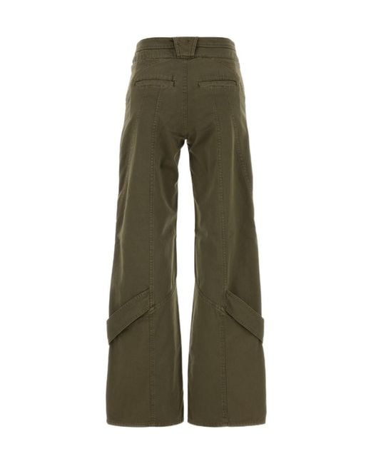 Blumarine Green Wide Leg Pants
