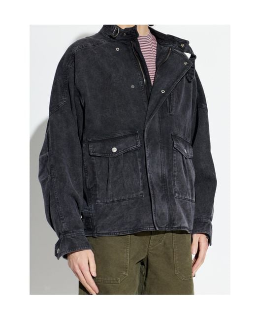 Isabel Marant Blue Isaiah Oversized Denim Jacket for men
