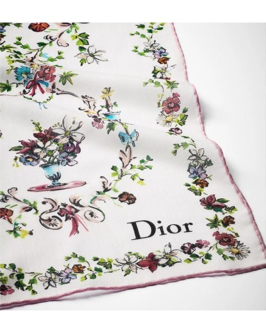 Dior White Iviera Arabesque Shawl