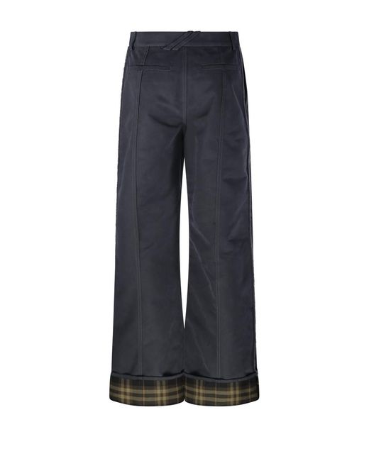 Burberry Gray Belt-Loop Casual Pants