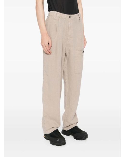 C P Company Natural Straight-Leg Trousers for men