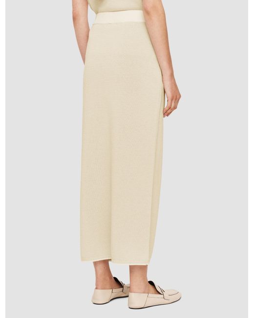 Joseph White Button Knit Skirt