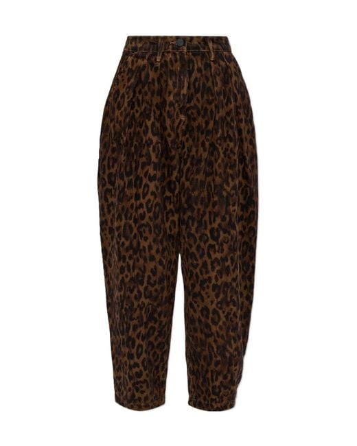 AllSaints Brown Becca Tapered Jeans
