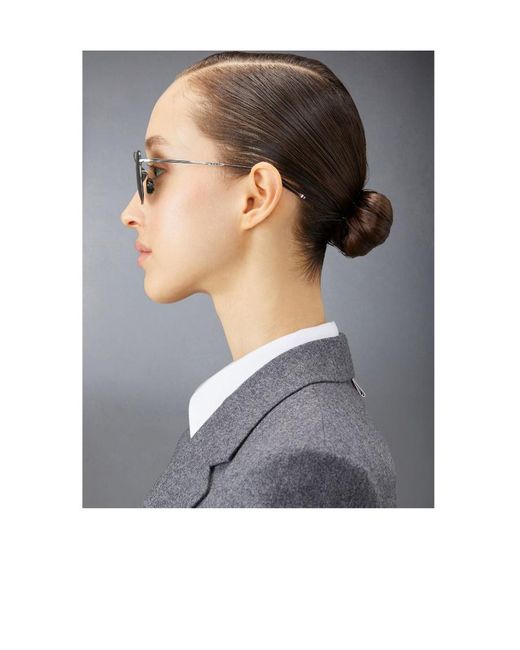 Thom Browne Black Eyewear Squared Frame Sunglasses