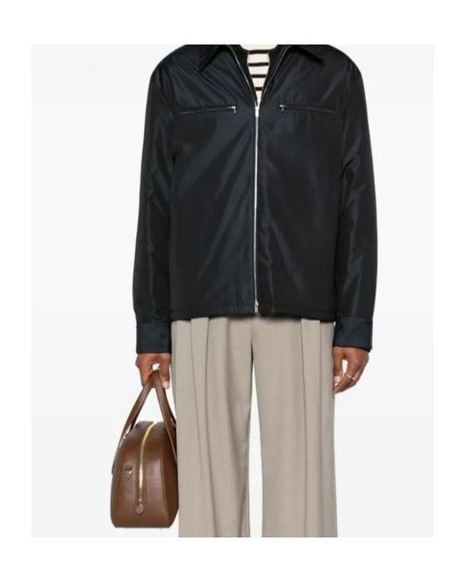 Jil Sander Black Padded Shirt Jacket for men