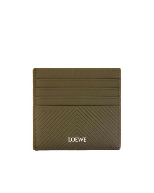 Loewe Green Open Cardholder for men