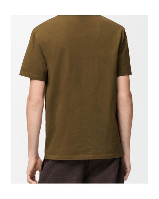 Loewe Green Logo Embroidered Crewneck T-Shirt for men