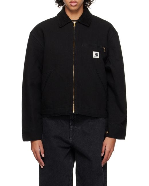 Carhartt Black Og Detroit Zip-Up Jacket