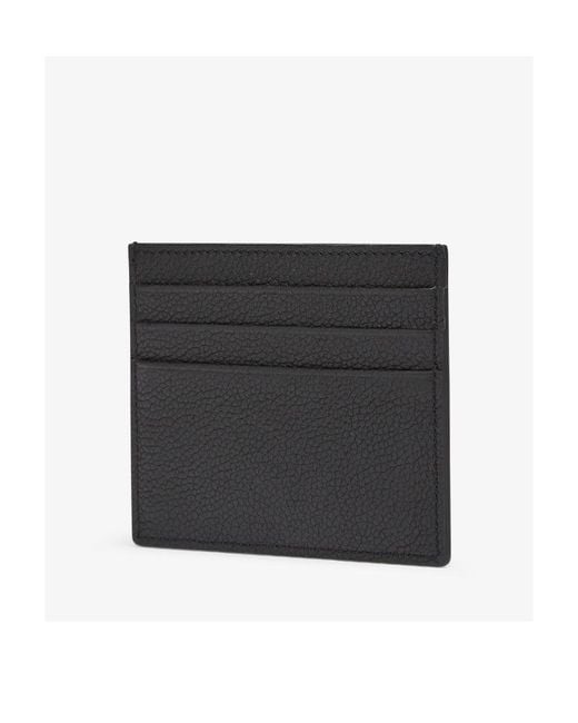 Fendi Black Logo Plaque Signature Card Holder for men