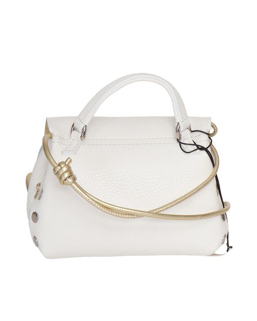 Zanellato White Top Handle Shoulder Bag