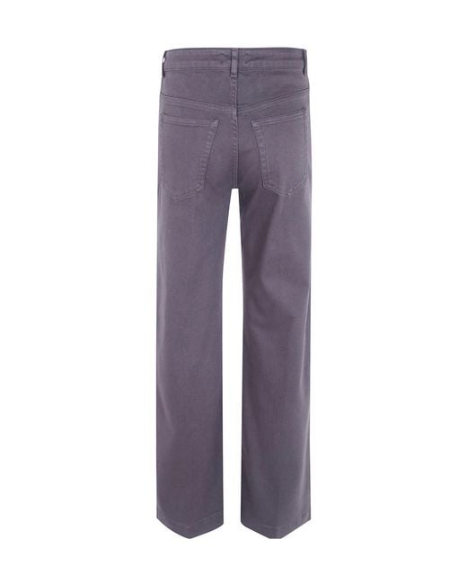 Seventy Gray Wide Leg Denim