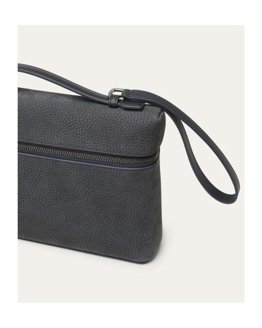 Loro Piana Black Extra Pouch L29 for men