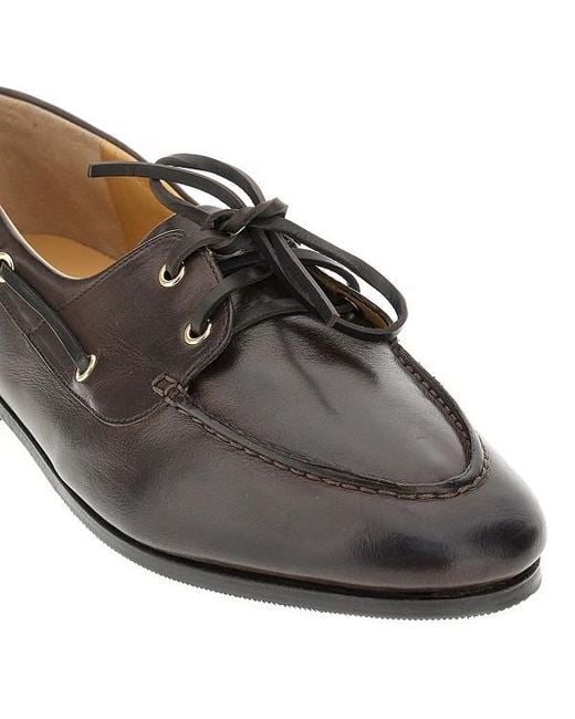 Bally Brown Pathy Almond Toe Loafers