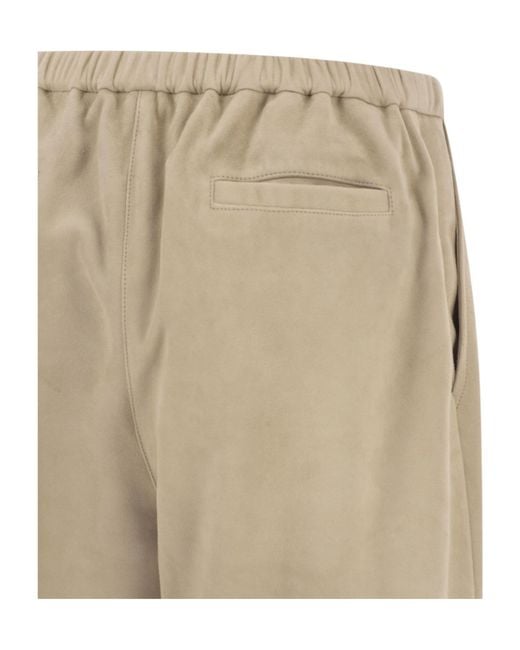 Antonelli Natural Trousers With Elasticated Waist