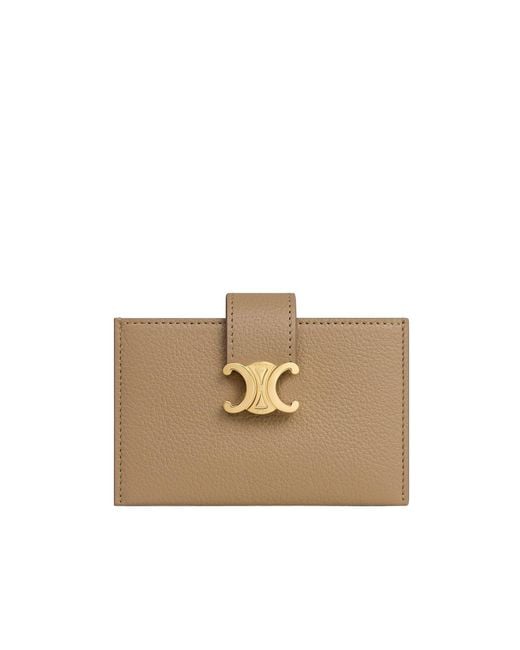 Céline Natural Accordeon Card Holder