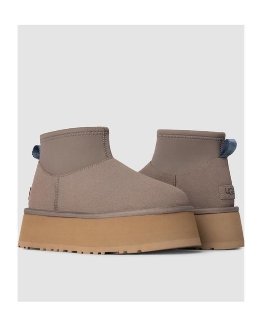Ugg Brown Classic Mini Dipper Boots