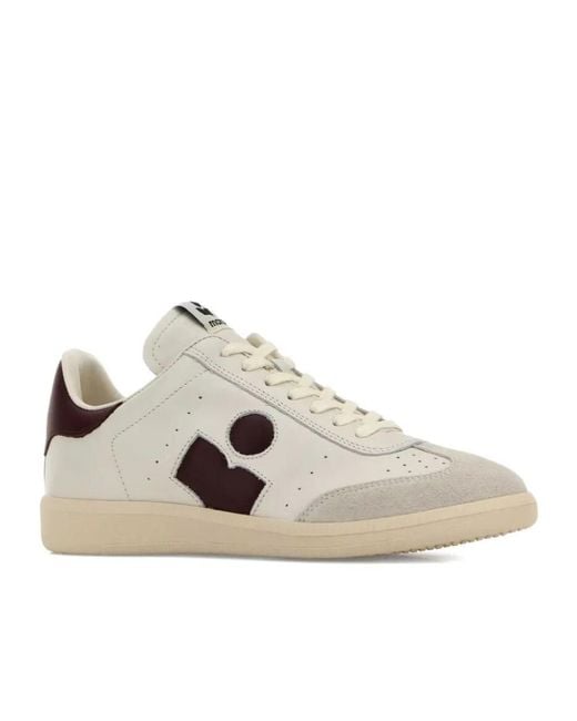 Isabel Marant White Leather Bryce Sneakers