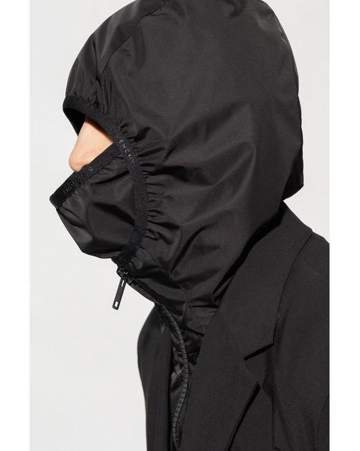 Givenchy Black Hooded Slim-Fit Jacket for men