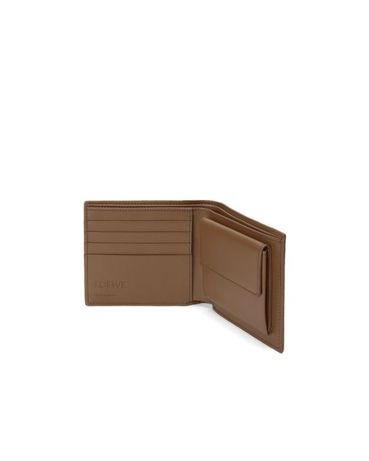 Loewe Brown Bifold Coin Wallet for men