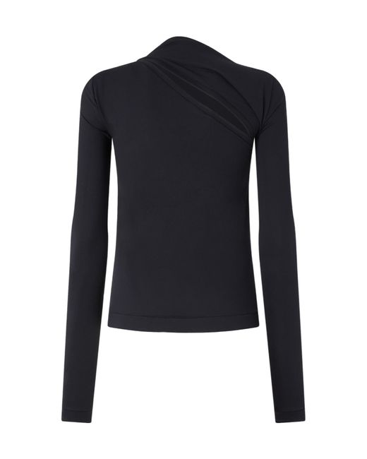 Pinko Blue Asymmetric Cut-Out Top