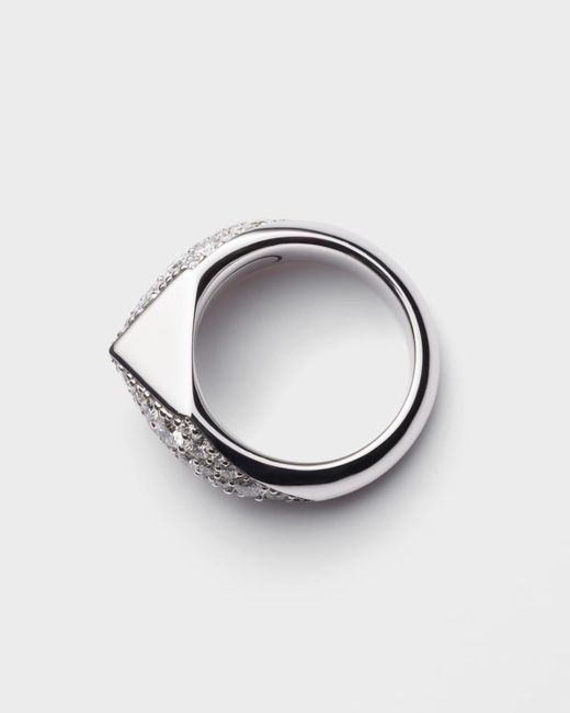 Prada White Eternal Ring