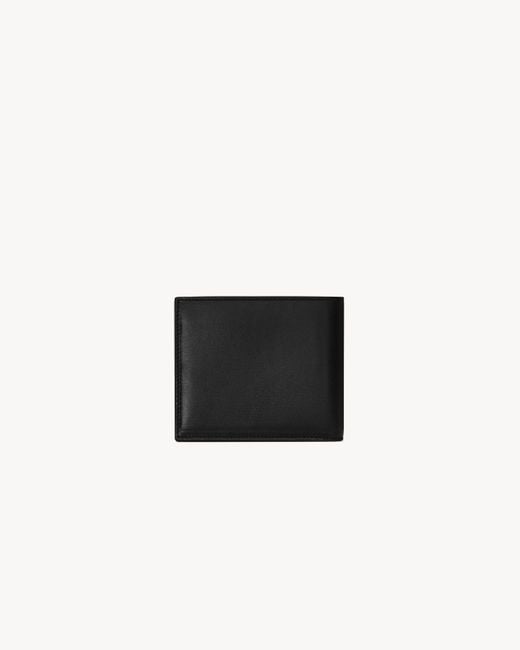Saint Laurent Black Single-Fold Wallet for men