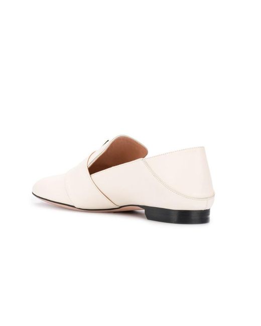 Bally White Janelle Loafers