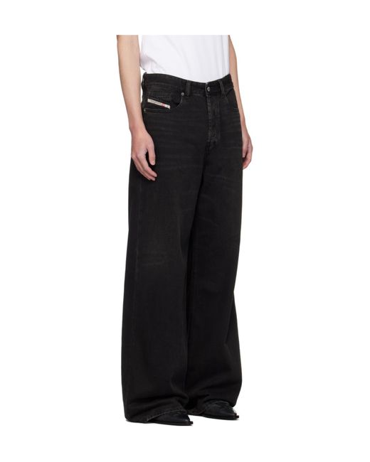 DIESEL Black D-Rise Jeans for men