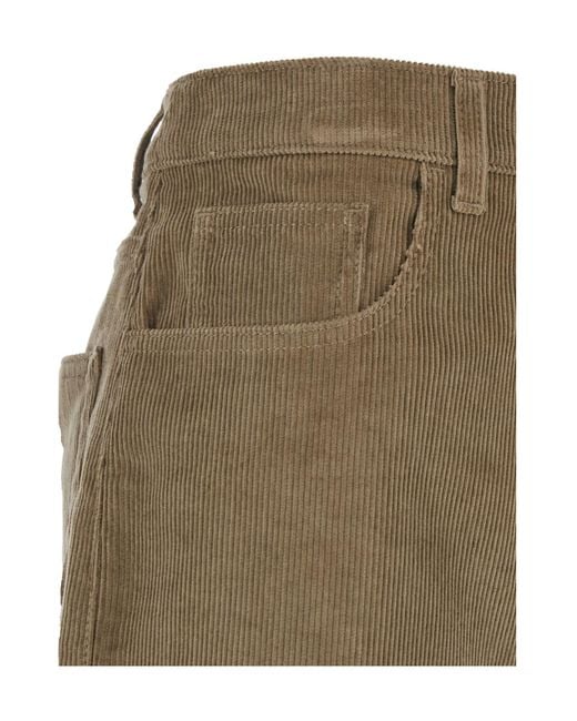 Rohe Natural High-Waisted Corduroy Trousers