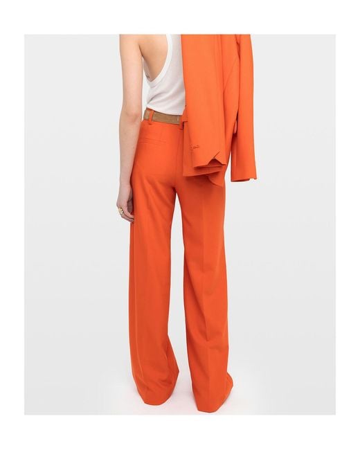 Zadig & Voltaire Orange Trousers Panol