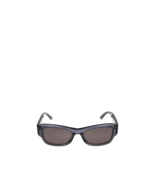 Balenciaga White Eyewear Rectangular Frame Sunglasses for men