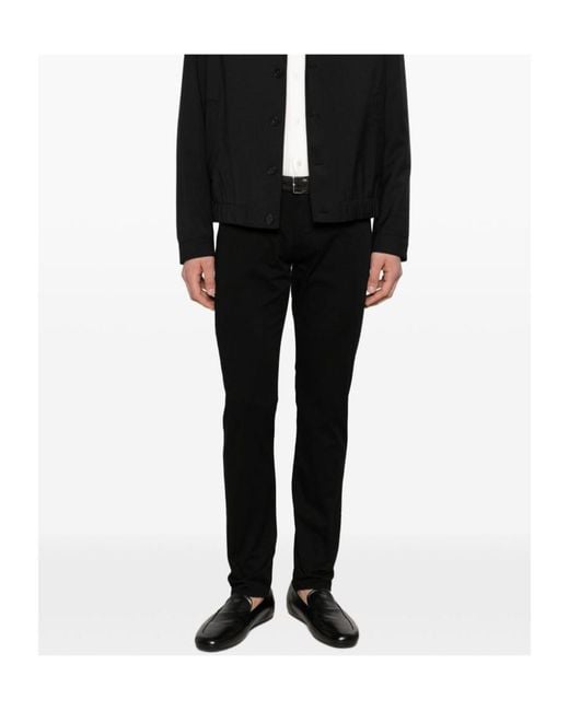 Emporio Armani Black Logo-Detail Jeans for men