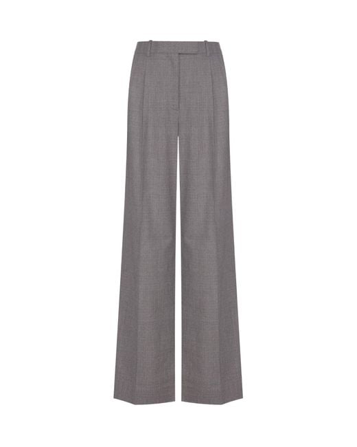 Givenchy Gray Wide-Leg Casual Pants