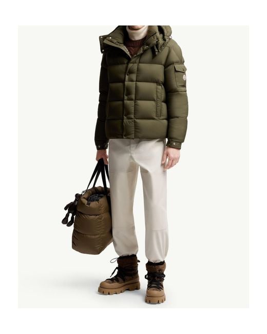Moncler Green Maya 70 Hooded Short Down Jacket for men