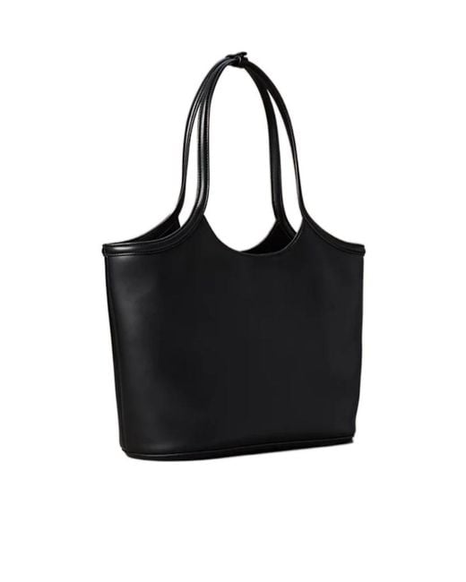 Calvin Klein Black Logo-Detail Shoulder Bag