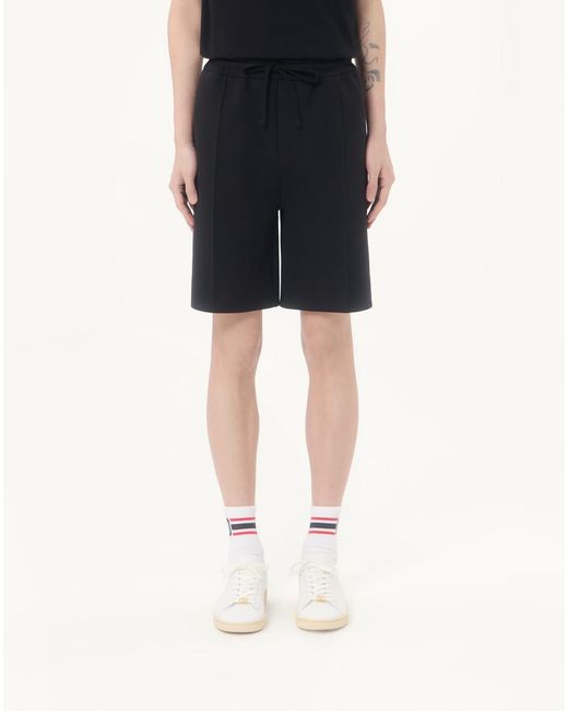 Valentino Black Vgol Jersey Bermuda Shorts for men