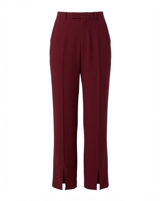 Gucci Red Straight-Leg Trousers