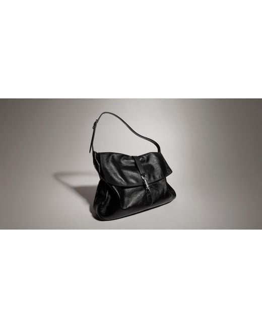 Gucci Black Large Crossbody Bag With Piston Closure for men