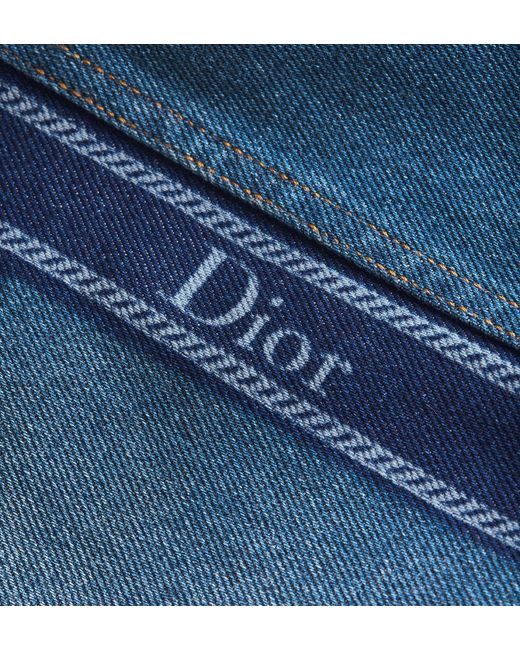 Dior Blue High-Waist Flared Jeans