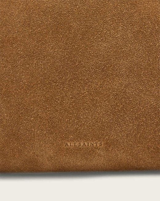 AllSaints Metallic Zippered Shoulder Bag