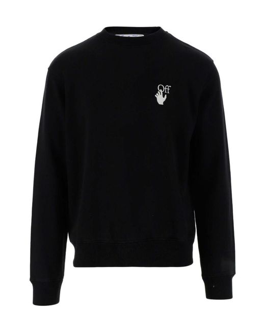 Off-White c/o Virgil Abloh Black Caravaggio Printed Sweatshirt for men