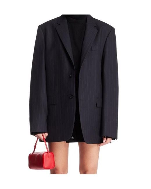 Maison Margiela Blue Pinstripe Tailored Jacket