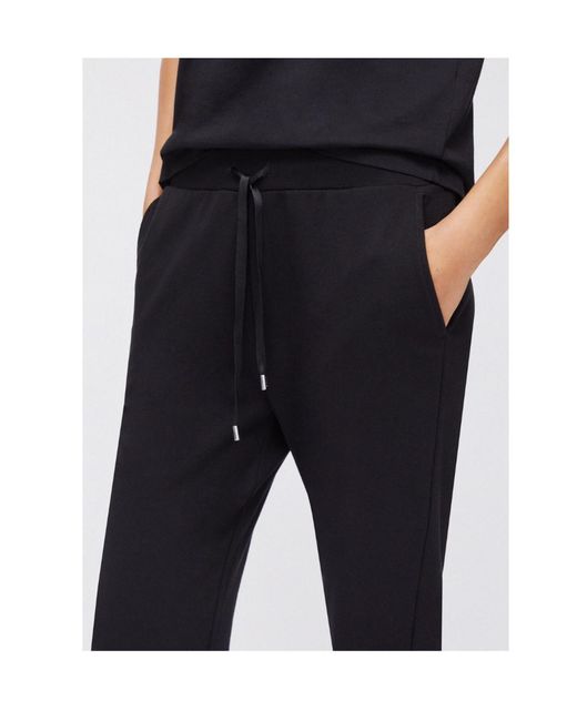 Liu Jo Black Elasticated Fleece Track Pants