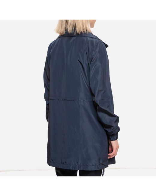 Emporio Armani Blue Logo Long Casual Jacket