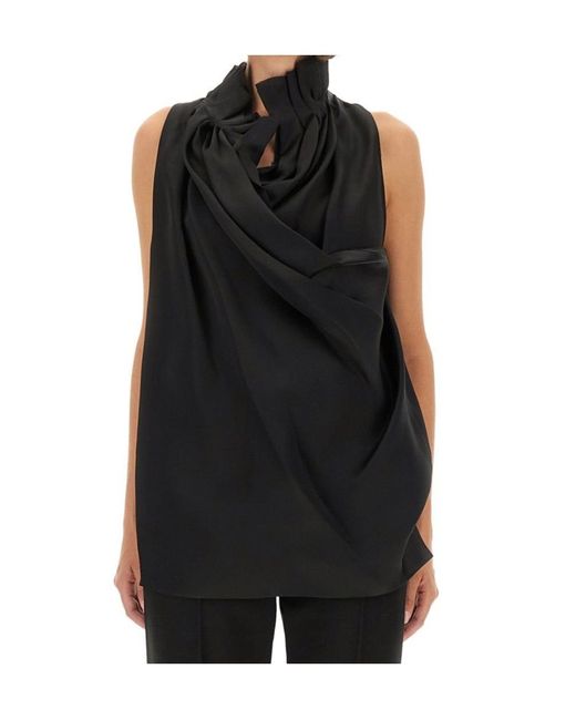 Khaite Black Meegan Top