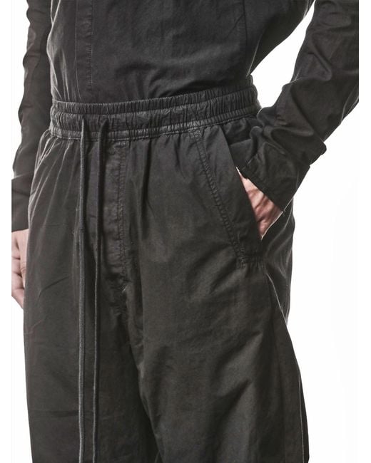 Thom Krom Black Loose-Fitting Drawstring Sport Pants for men